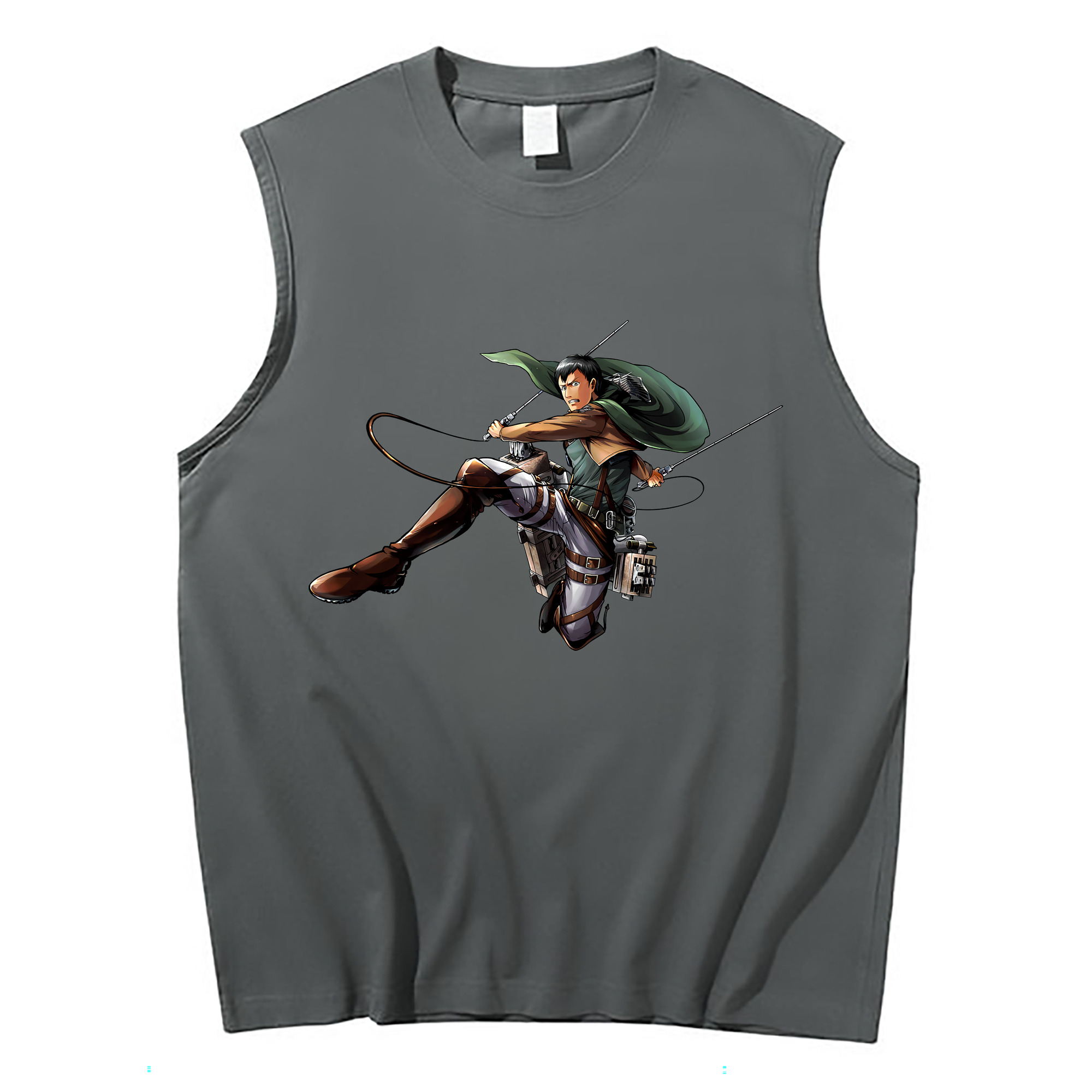 （画像用） 進撃の巨人 ベルトルト・フーバー Attack on Titan Bertholdt Hoover コットン100％タンクトップ（フロントプリント）